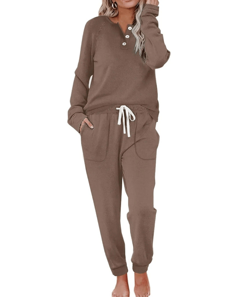Women's 2-Piece SweatpantsSet Long Sleeve Half Zip Pullover Sweatshirt &Joggers Pants Comfy Outfits Soft Tracksuit forYoga Gym Activewear with Front Pocket & ElasticWaistband -Sweatsuit Loose