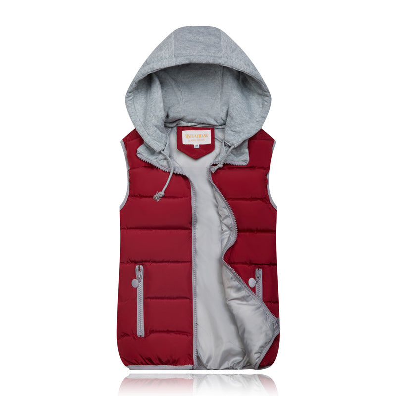 SHEEN Women's Puffer Vest Zip Up Quilted Padded Winter Sleeveless Hooded Vest Gilet Warm Jacket Outerwear Vest