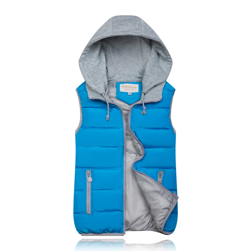 SHEEN Women's Puffer Vest Zip Up Quilted Padded Winter Sleeveless Hooded Vest Gilet Warm Jacket Outerwear Vest
