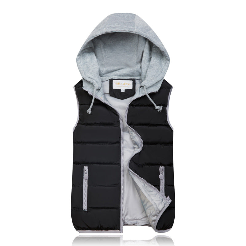 SHEEN Women's Puffer Vest Zip Up Quilted Padded Winter Sleeveless Hooded Vest Gilet Warm Jacket Outerwear Vest