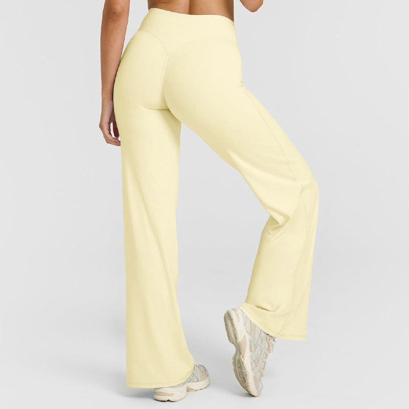 High Waist Straight Leg LeggingsWomen No Front Seam Workout Yoga PantSeamless Gym Wear flattering Confort Able PantsActivewear Bottoms Sweatpants