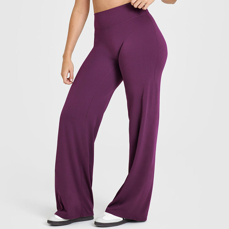 High Waist Straight Leg LeggingsWomen No Front Seam Workout Yoga PantSeamless Gym Wear flattering Confort Able PantsActivewear Bottoms Sweatpants