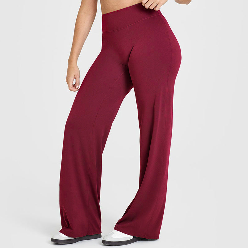 High Waist Straight Leg LeggingsWomen No Front Seam Workout Yoga PantSeamless Gym Wear flattering Confort Able PantsActivewear Bottoms Sweatpants