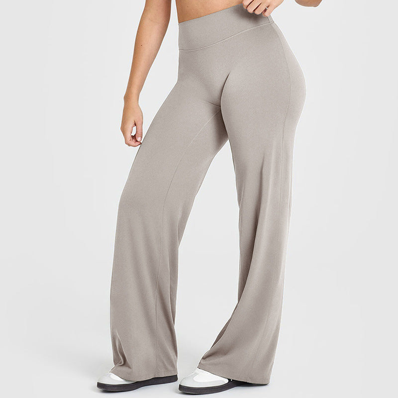 High Waist Straight Leg LeggingsWomen No Front Seam Workout Yoga PantSeamless Gym Wear flattering Confort Able PantsActivewear Bottoms Sweatpants