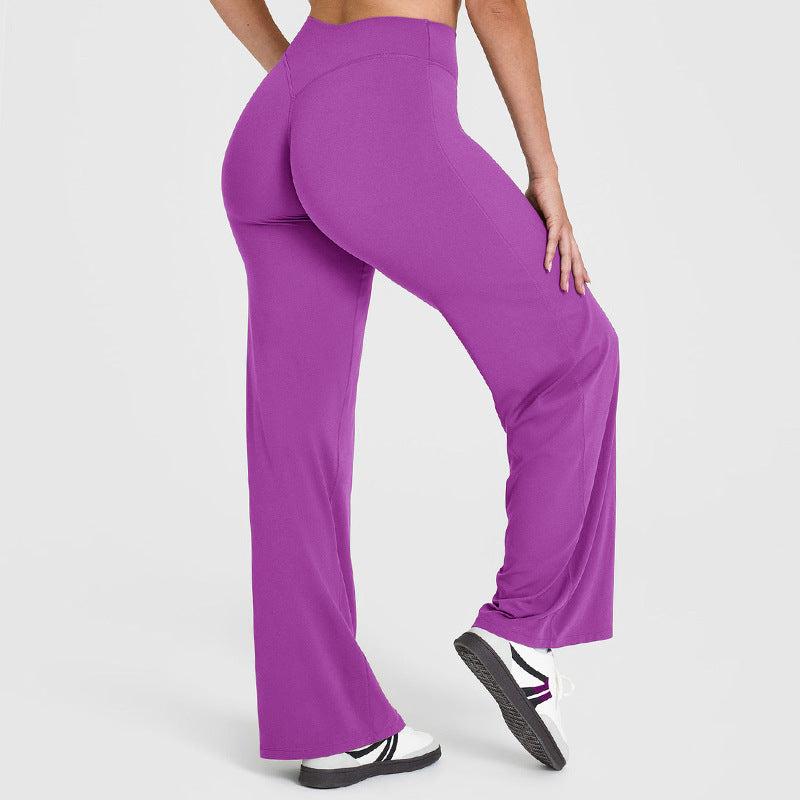 High Waist Straight Leg LeggingsWomen No Front Seam Workout Yoga PantSeamless Gym Wear flattering Confort Able PantsActivewear Bottoms Sweatpants