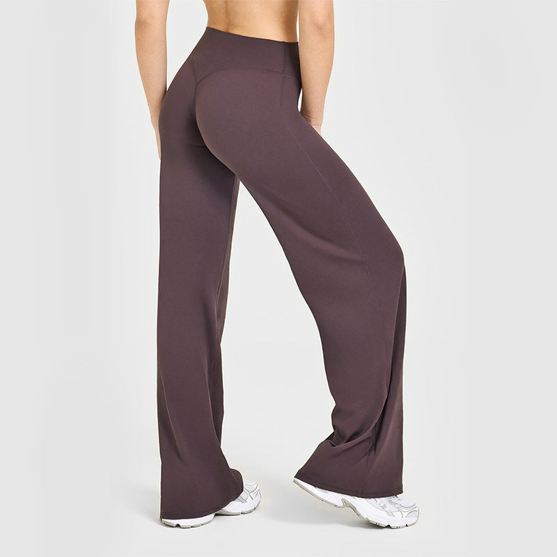 High Waist Straight Leg LeggingsWomen No Front Seam Workout Yoga PantSeamless Gym Wear flattering Confort Able PantsActivewear Bottoms Sweatpants