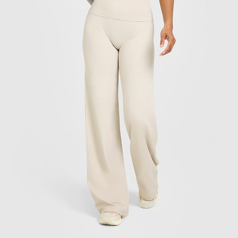 High Waist Straight Leg LeggingsWomen No Front Seam Workout Yoga PantSeamless Gym Wear flattering Confort Able PantsActivewear Bottoms Sweatpants