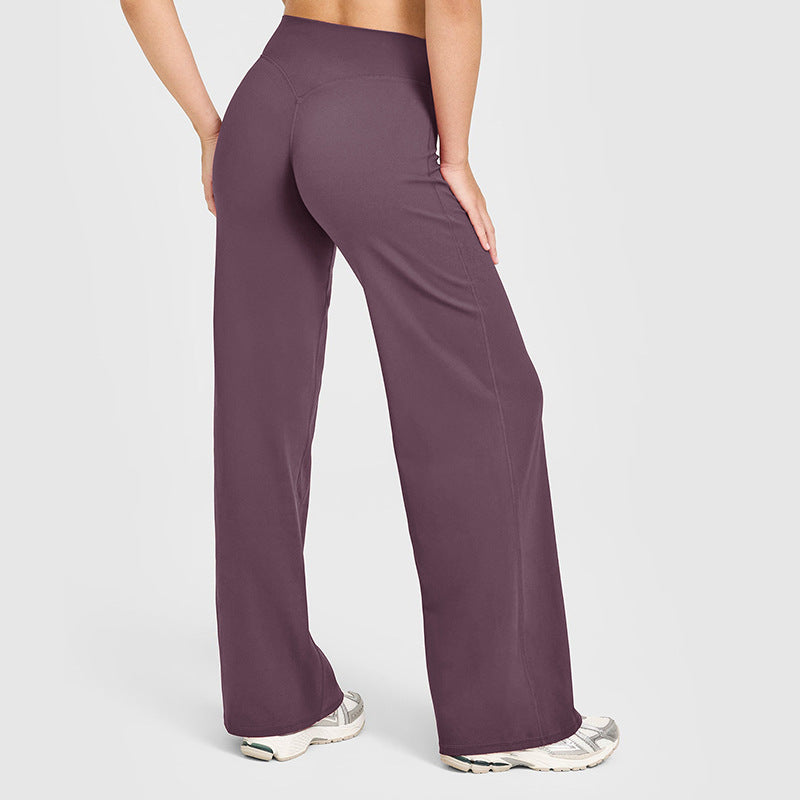 High Waist Straight Leg LeggingsWomen No Front Seam Workout Yoga PantSeamless Gym Wear flattering Confort Able PantsActivewear Bottoms Sweatpants